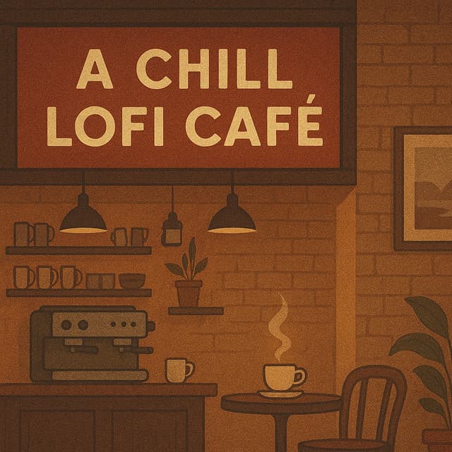 a chill lofi cafe