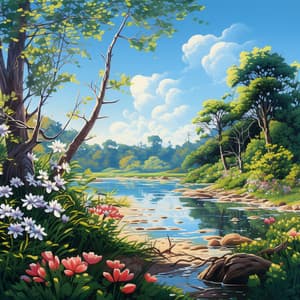 Streamside Serenity: A Nature Retreat - In The River (Sound FX)