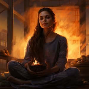 Meditaciones Zen Alrededor De La Fogata: Ritmo Binaural Para Dejarse Llevar Hacia La Paz Interior - Hanami Zen