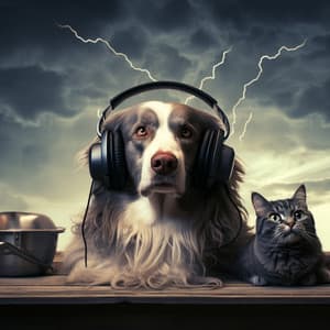 Binaural Thunder: Pets Soothing Melodies - Pet Music