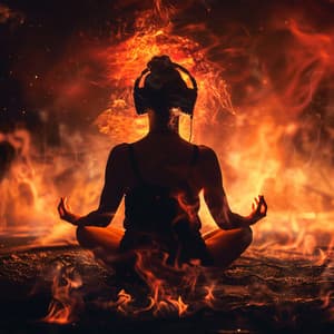 Serene Fire: Meditation Ambient Tones - Meditation Focus