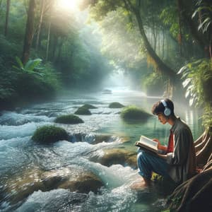 Concentration Stream: Focused Music by the River - DNA Academy