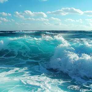 Olas De Relajación: Ecos Oceánicos - Música de trabajo con ritmos binaurales