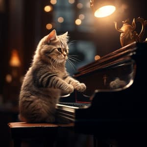 Graceful Echoes: Piano Cats Symphony - Classical Piano