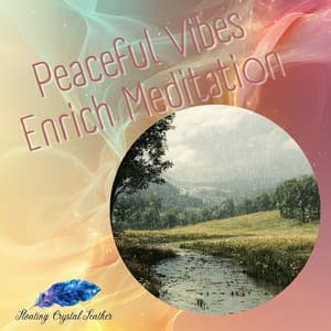 Peaceful Vibes Enrich Meditation - Floating Crystal Feather