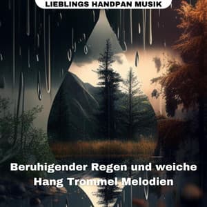 Beruhigender Regen und weiche Hang Trommel Melodien - Lieblings Handpan Musik