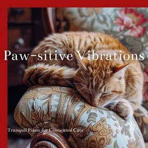 Paw-sitive Vibrations: Tranquil Piano for Contented Cats - Cat & Calm