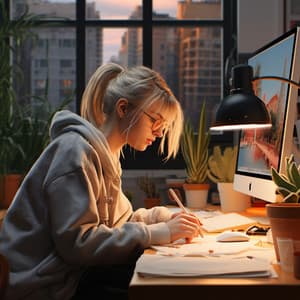 Lofi Work Mode: Concentrated Sounds - Flex