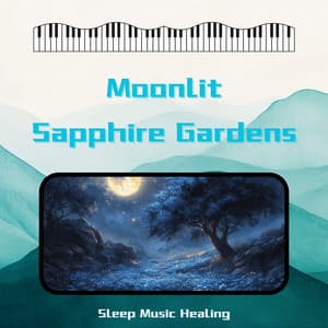 Moonlit Sapphire Gardens - Sleep Music Healing