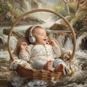 Gentle River Melodies: Binaural Baby Harmony - Twinkle Twinkle