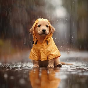 Relajación De Perro En La Lluvia: Tonos Reconfortantes Con Truenos - Música instrumental para perros