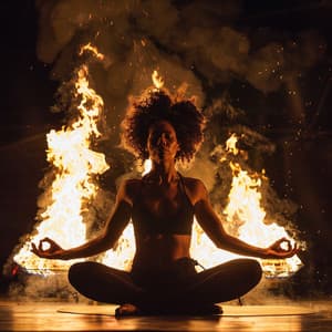 Yoga Del Fuego Sereno: Llamas Relajantes Para La Armonía - Sinfonía de fuego binaural del yoga