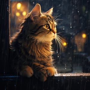 Trueno Armónico Con Compañeros Ronroneantes: Música Para Amigos Felinos - Sonido natural del bosque