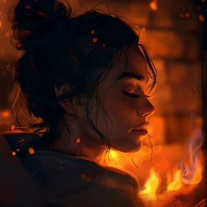 Brasas Relajantes: Resplandor Calmante Del Fuego - Unidad de música zen relajante