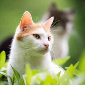 Crickets' Meowsterpiece: Rainfall Melodies for Happy Cat Playtime - Night Crickets