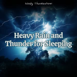 Heavy Rain and Thunder for Sleeping - Sleepy Thunderstorm