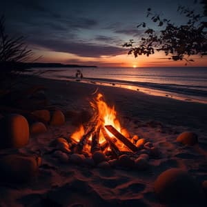 Binaural Beach Bonfire: Ocean's Lullaby - Solfeggio Frequencies 528Hz