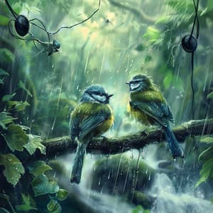 Birds in Rain: Binaural Nature’s Peaceful Cadence - 80 88 Hz - Binaural Brain Waves
