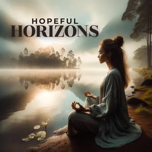 Hopeful Horizons: Meditate by the Lakeside, Embrace New Beginnings with the Setting Sun - Meditation Music Therapy