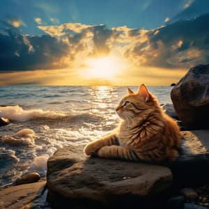 Calma Costera Del Gato: Serenas Olas Oceánicas Para Felinos - Sonidos curativos de la naturaleza