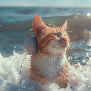 Cat's Ocean Melody: Music for Feline Relaxation - Hush Kitty