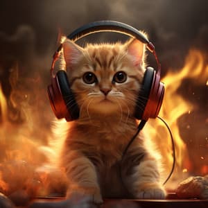 Fire Glow: Quiet Moments for Cats - Music for Relaxing Cats