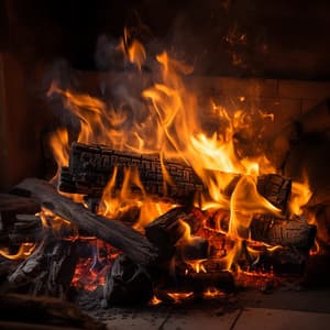 Calma Nocturna De Las Brasas: Melodías Nocturnas Calmantes - Bosque Negro