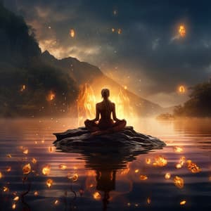 Music combined with Stream: Serene Brookside Retreat - Soft Water Streams Sounds