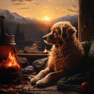 Serenidad De Las Mascotas: Paisajes Sonoros Relajados Del Fuego - Grabaciones de transmisiones externas