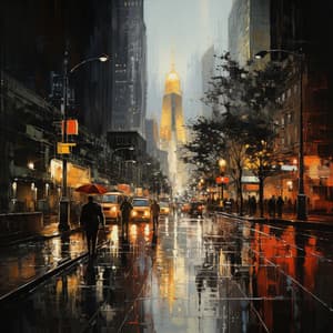 Sinfonía De Lluvia En El Paisaje Del Sueño: Melodías Meditativas Para Dormir - rosa azul