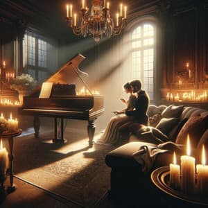 Zarte Klaviermelodien: Eine Serenade für romantische Abende bei Kerzenschein - Hintergrundmusik Lounge Akademie
