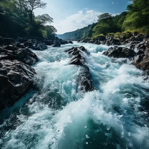 Serenata Del Río: Sonidos Tranquilos De Un Arroyo - Etiqueta de la naturaleza