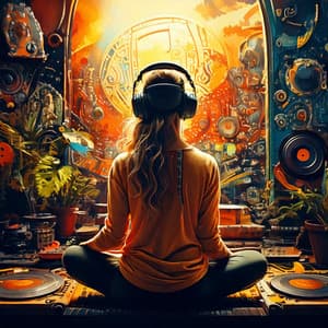 Mindful Lofi Vibes: Harmonized Meditation Tunes - Binaural Beats Work Music