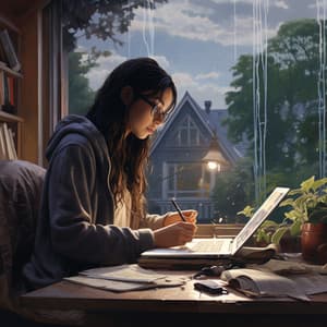 Oasis De Trabajo En La Lluvia: Música Relajante De Lluvia Sinfónica - Hermosos sonidos de la naturaleza