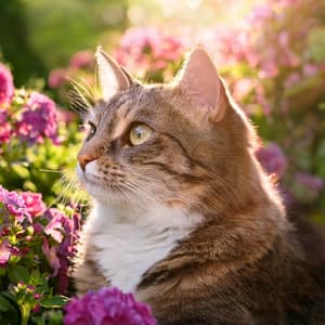 Melodías Suaves Para Confortar Gatos Silenciosos - Música relajante con sonidos de la naturaleza