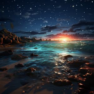 Paz En La Noche Estrellada: Música Relajante En El Océano - Dao Naturaleza