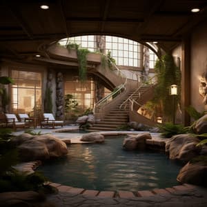 Serene Thunder Spa: Nature's Harmonious Sounds - Oasis Music Ensemble