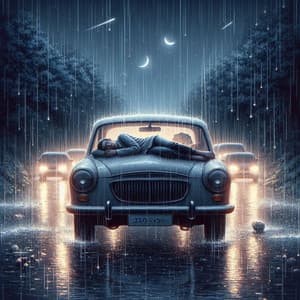 9 Hours of Rain Noise in the Car to Sleep - Inverse Gradient