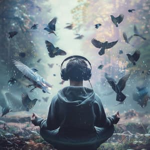 Binaural Meditation: Birds in Rain's Nature - 92 88 Hz - Meditation Nation