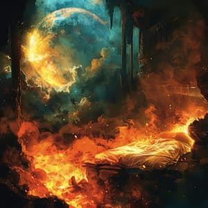 Binaural Fire Nocturnes: Sleep Anthems - Sleep Music α