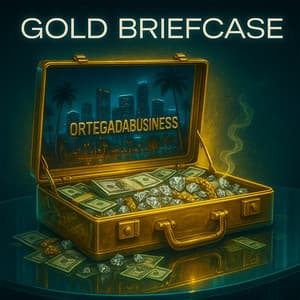 Gold Briefcase - OrtegaDaBusiness