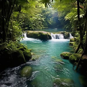 River Essence: Flowing Water Harmony - Path to Peace