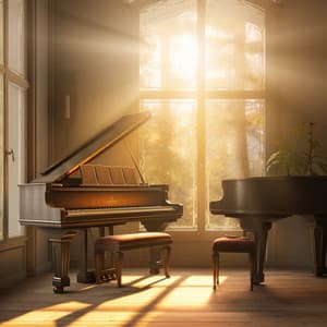 Mosaicos Conscientes: El Piano Pinta Tranquilidad En Teclas Resplandecientes - Piano Jazz Tarde en la noche