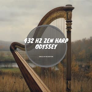 432 Hz Zen Harp Odyssey: Journey of Notes - Circle of Relaxation