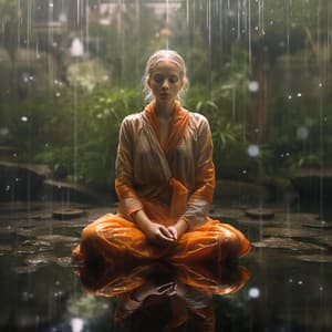 Meditation in Rain: Serene Sound Embrace - Instrumental Christian Songs