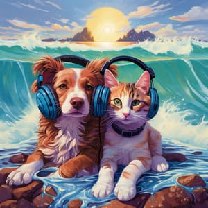 Seaside Symphony: Pets Wagging Melodies - Pets Total Relax