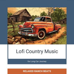 Lofi Country Music for Long Car Journey - Relaxed Ranch Beats