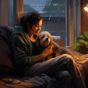 Confort Lluvioso Para Perros: Sonidos Relajantes De Agua - Armonía tranquila