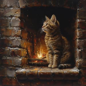 Relajación Reconfortante: El Rincón Acogedor De Las Mascotas Con Un Resplandor De Fuego - Mascotas