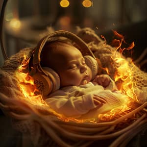 Baby Sleep Ember: Binaural Fire Soothe - Smart Baby Lullaby Music